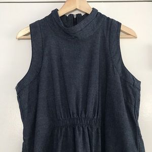 High Neck Sleeveless Dress